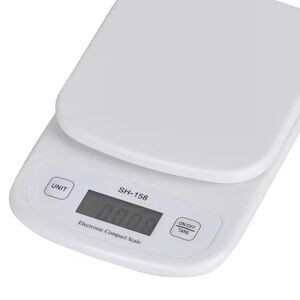 White Electronic Compact Scale